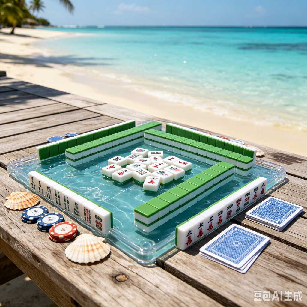 deep print mahjong set
